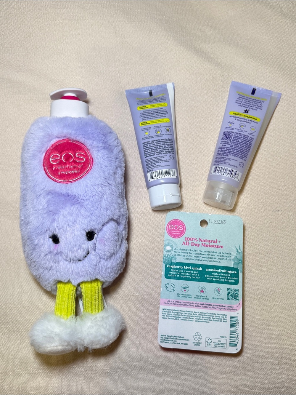 eos Lavender Plush Hand Soap Bottle with Lip Balm & Lotion/Body Wash Set - Picture 2 of 3